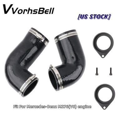 Actualización de tubo de silicona de admisión turbo para Mercedes-Benz C400 C450 C43AMG GLC43 M276 Foto 1 de 4