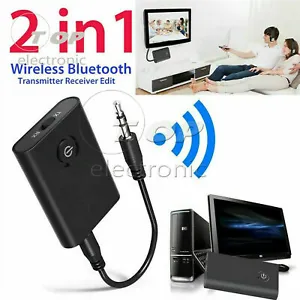 Bluetooth 5.0 Transmitter and Receiver 2-in-1 Wireless Audio Aux 3.5mm Adapter - Picture 1 of 11