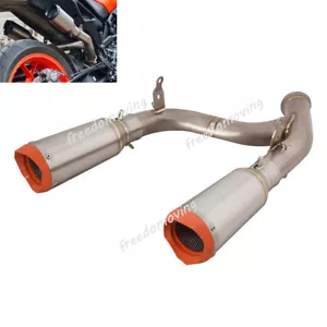 Exhaust System Mid Connect Pipe Muffler Modified For DUKE 790 890 890R 2020-2023 - Foto 1 di 6