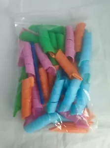 Heatless Spiral Curlers Set No Heat Mesh Rollers Diy Perm set of 40pcs. - Picture 1 of 5