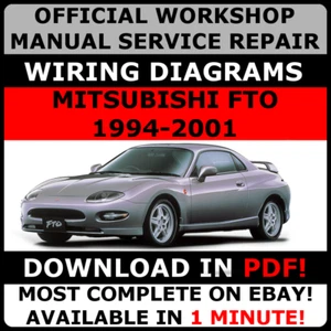 OFFICIAL WORKSHOP SERVICE Repair MANUAL MITSUBISHI FTO 1994-2001 +WIRING# - Picture 1 of 1