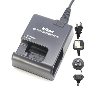Chargeur Nikon MH-25 original pour Nikon Z5 Z6 D610 D750 D7100 D7200 D800 D810 - Photo 1 sur 6