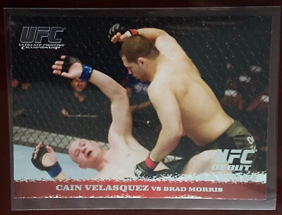 2009 Topps UFC Round 1 Cain Velasquez vs Brad Morris vs #82 Rookie RC Debut - Image 1 of 2