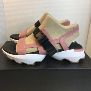 Sorel Kinetic Impact Sling Sandal Women's Size 11 Eraser Pink Black White - Picture 1 of 8