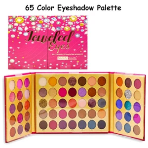 Beauty Treats Jeweled Eyes 65 Color Matte Shimmer Glitter Eyeshadow Palette - Picture 1 of 2