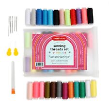 Incraftables Polyester Sewing Thread Assortment (24pcs) Hand & Machine Stitching