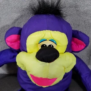 Vintage 1994 Fisher Price Plush Purple Gorilla Monkey Puffalump 11" SEE VIDEO - Picture 1 of 12