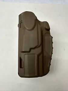 Safariland Holster SIG P320 M18 Coyote Brown LEFT Hand QLS Fork MHHC - Picture 1 of 5