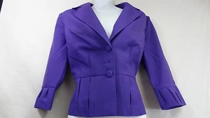 MetroStyle Purple Blazer/Jacket/Business-Coat Size 4 Formal, Classy Attire - Picture 1 of 2