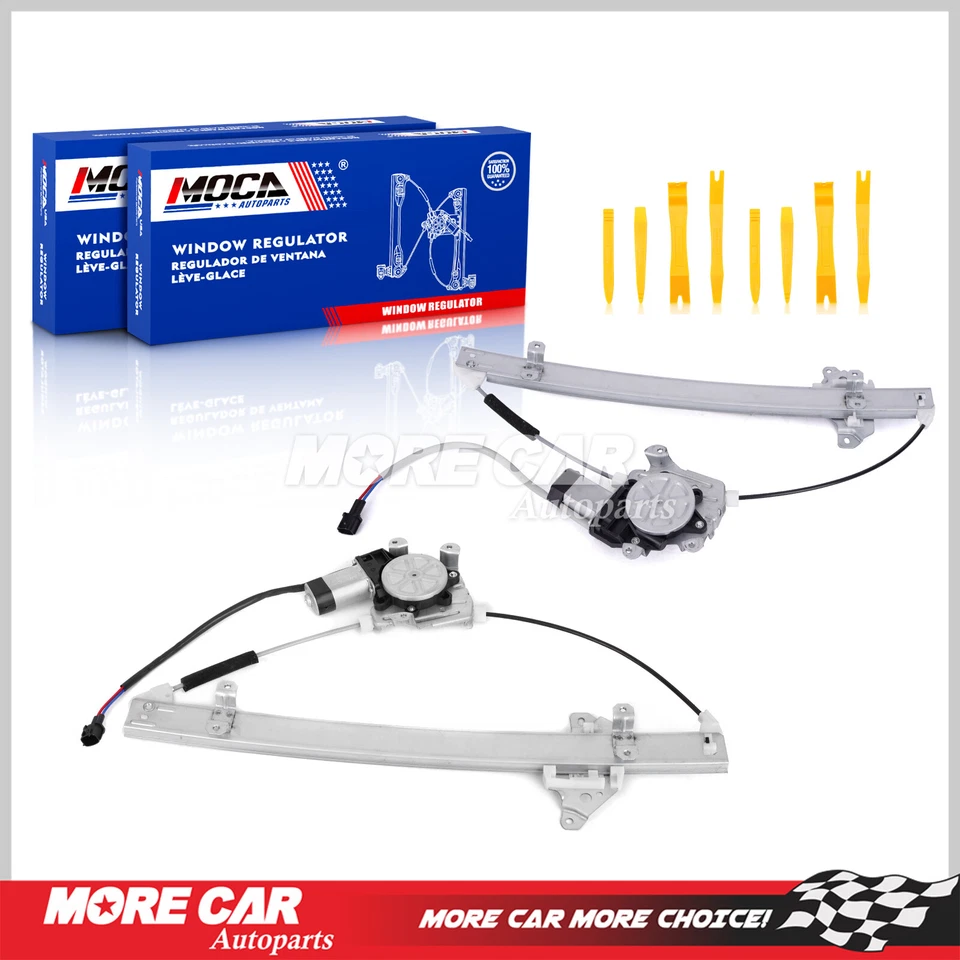 2x Regulador de Janela de Energia Frontal com Motor para 05-21 Nissan Frontier 05-15 Xterra - Imagem 1 de 4