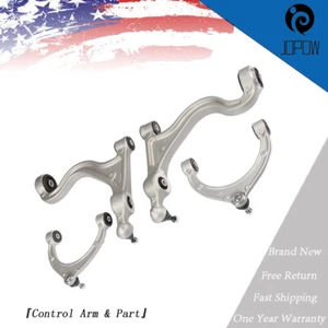 For Porsche Panamera 10-13 V8 97034105110 4PC Front Upper Lower Control Arms Set - Picture 1 of 10