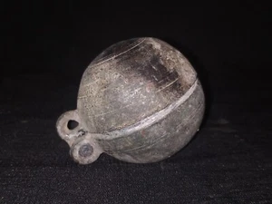 ANTIQUE INDIAN ETHNIC BRONZE ROUND BETEL LIME BOX BOTTLE CONTAINER COLLECTIBLE # - Picture 1 of 9