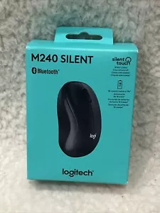NEW IN BOX: Logitech M240 Silent Wireless Optical Mouse - Graphite - Picture 1 of 2