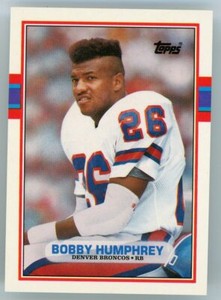 1989 TOPPS TRADED #113T - BOBBY HUMPHREY - DENVER BRONCOS - FREE SHIPPING