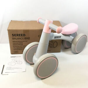 SEREED B401PRO Gray Pink Aluminum First Baby Balance Bike For 1 Year Kids Used