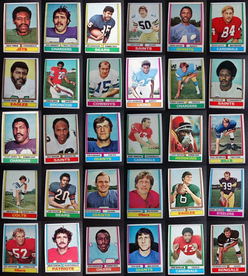 1974 Topps Football Cards Complete Your Set You U Pick From List 201-400 - Image 1 of 1