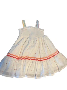 Vestido sin mangas forrado Cynthia Rawley 4T cintas varios puntos falda completa NUEVAS ETIQUETAS - Imagen 1 de 5
