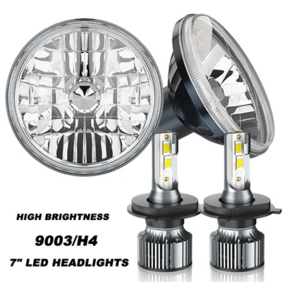 Par de faros LED redondos DRL de 7 pulgadas para Ford Falcon sedán entrega 1961-1965 Foto 1 de 4