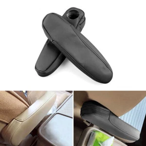 Fits Honda CR-V CRV 2002-2006 L&R Seat Armrest Black Leather+Sponge Handle Cover - Picture 1 of 4