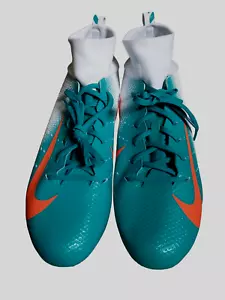Nike Vapor Untouchable 3 Pro Teal Orange Miami Dolphins Men Size 14 AO3021-103 - Picture 1 of 7
