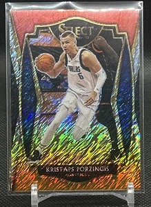 Select Premier Level 2021 rojo blanco naranja brillante Prizm 105 Kristaps Porzingis - Imagen 1 de 5