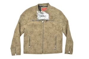 NEW GUESS Men's Maxton Faux Suede Jacket Regular Size L Sandy Brown - Picture 1 of 8