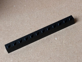 LEGO - 6112 - Brick - 1x12 - Black - (B57)