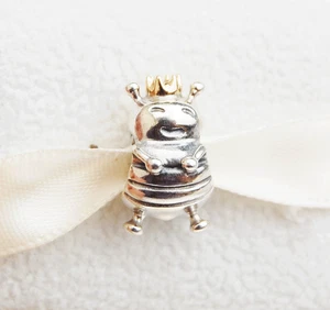 Genuine Pandora two tone Charm "Bee Queen" - 790227 - retired - Picture 1 of 2