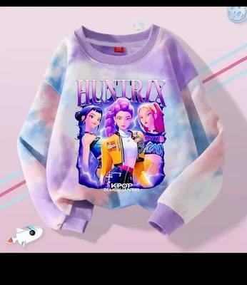 Kpop Demon Hunter Sweatshirt Rumi Mira Cute Hoodies Kids Spring Autumn Pullover