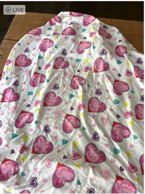 Peppa Pig CRIB Fitted SHEET cotton/poly blend excellent condition Retired patter - Image 1 of 4
