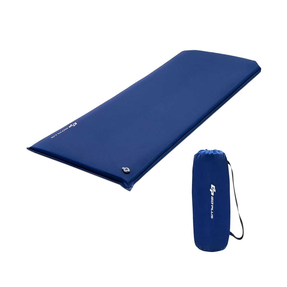 Costway Portable & Lightweight Folding Foam Sleeping Cot for Camping Blue