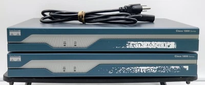 Lote de (2) Cisco Serie 1800 Modelo Cisco 1841 Foto 1 de 4