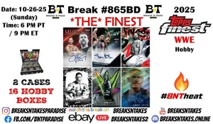 NIKKITA LYONS 2025 Topps Finest WWE Hobby 2 CASES 16 BOXES Break #865BD - Picture 1 of 1