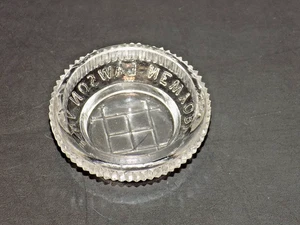 SELTEN EINZIGARTIG LAWSON VALENTINE Co. NEW YORK KLARES PRESSGLAS OFFENER SALZKELLER - Bild 1 von 8