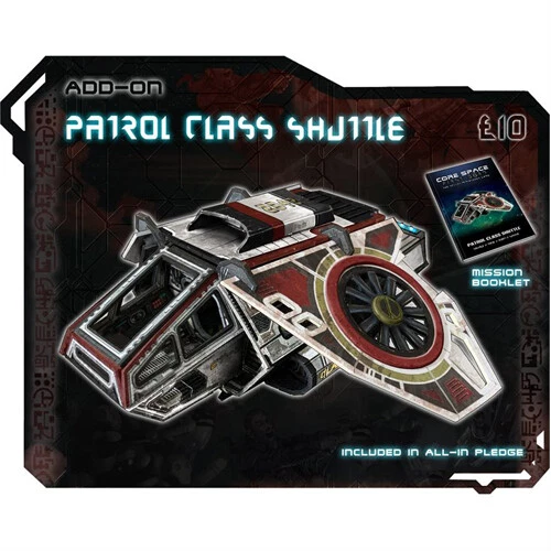 ASMODEE Core Space: First Born - Patrol Class Shuttle - Brand New & Sealed