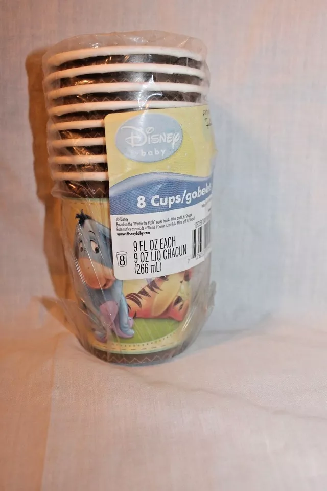 NEW IN PACKAGE WINNIE THE POOH DISNEY  BABY  POOH AND FREINDS 8 CUPS  - Image 1 of 1