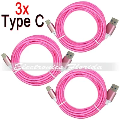 3-PACK ⚡Fast Charger⚡ (USB C to USB A) Cable Male Cord Charging Type C USB V2.0 - Image 1 of 4