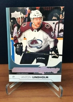 2017-18 Upper Deck Anton Lindholm Young Guns Rookie #456 - Colorado Avalanche - Image 1 of 2