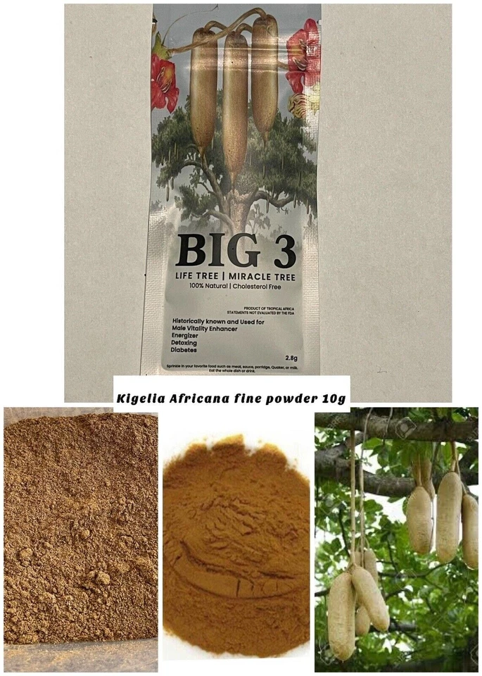 BIG 3 made of Kigelia Africana 100% Natural - Male Enlargement 50g Powder - Image 1 of 4