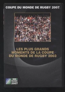 DVD LES PLUS GRANDS MOMENTS DE LA COUPE DU MONDE DE RUGBY 2003 neuf sans blister - Imagen 1 de 2