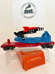 Lionel 6650 #1 Missle Launch Flatcar-var-b BLT'59-63 INST. ORIGINAL BX LK/N - Bild 1 von 6