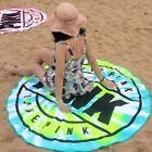 New & Cozy Round GREEN Series Beach Mat for Seaside Viewing
