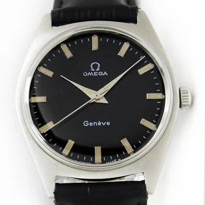Vintage Omega Geneve Winding 34mm Men Steel Watch Ref 135.041 - Image 1 of 4