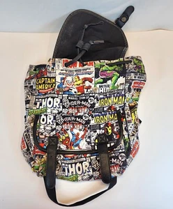 Marvel Iron Man Klappe Druckknoppfverschluss Freizeitrucksack Kordelzug Taschen - Bild 1 von 7