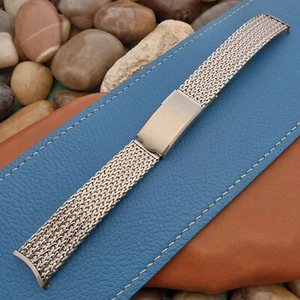 17.2mm Stainless Steel Mesh Classic JB Champion Unused 1960s Vintage Watch Band - Picture 1 of 6