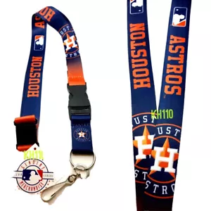 Houston Astros MLB Crossover Lanyard with Double Sided Graphics - Picture 1 of 3