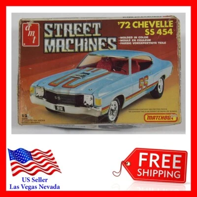 AMT Model 1972 CHEVELLE SS 454 1/25 KIT # PK4177 MOLDED IN COLOR NIB From 1982 - Image 1 of 4