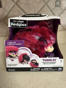 NEW ZOOMER Hedgiez TUMBLES Interactive Hedgehog Pink Comb Included Toy Pet RARE - Picture 1 of 8