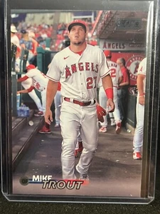 Mike Trout 2023 Topps Stadium Club Black Foil - Anaheim Angels - Picture 1 of 2