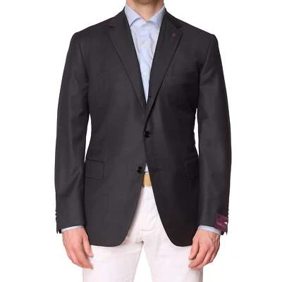 SARTORIA PARTENOPEA for Vannucci Gray Super 110's Handmade Jacket EU 54 US 42 - Image 1 of 4